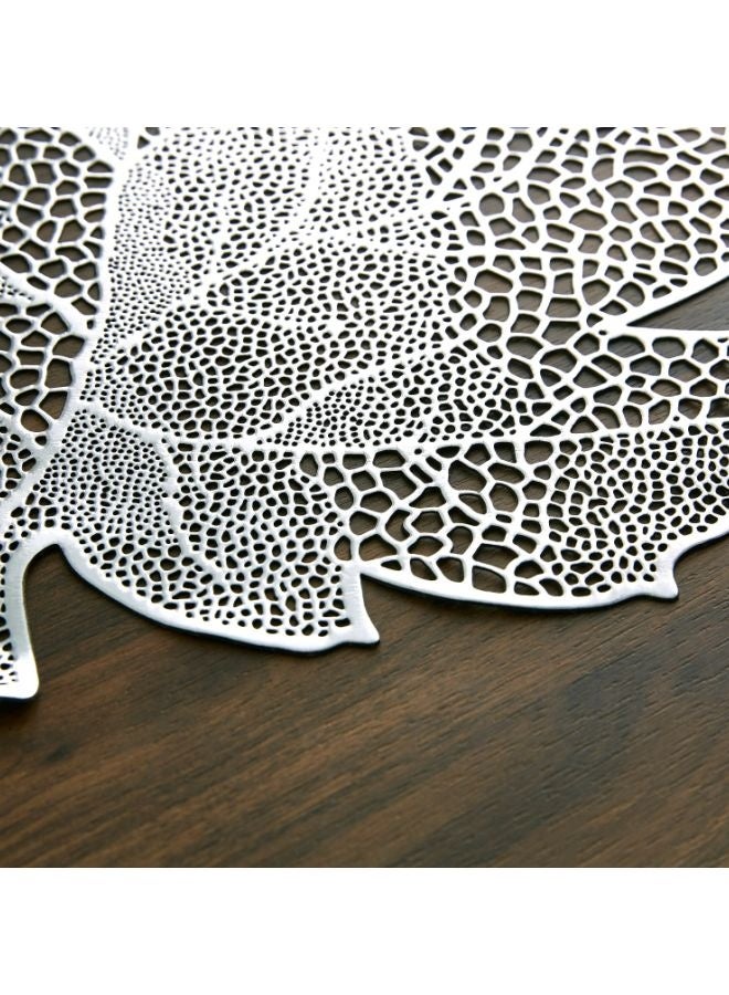 Leaf Table Placemat Grey 42x43cm - Image 3